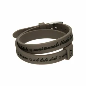 Naiste Käevõru il mezzometro I LOVE YOU SILVER - BRACCIALE IN SILICONE/SILICONE BRACELET