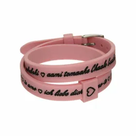 Sieviešu Aproce il mezzometro I LOVE YOU SILVER - BRACCIALE IN SILICONE/SILICONE BRACELET