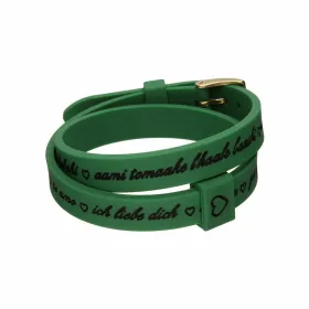 Naiste Käevõru il mezzometro I LOVE YOU GOLD - BRACCIALE IN SILICONE/SILICONE BRACELET