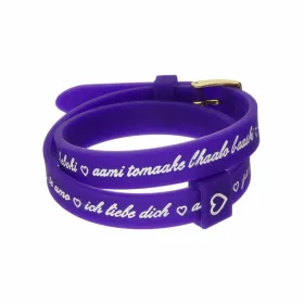 Sieviešu Aproce il mezzometro I LOVE YOU GOLD - BRACCIALE IN SILICONE/SILICONE BRACELET
