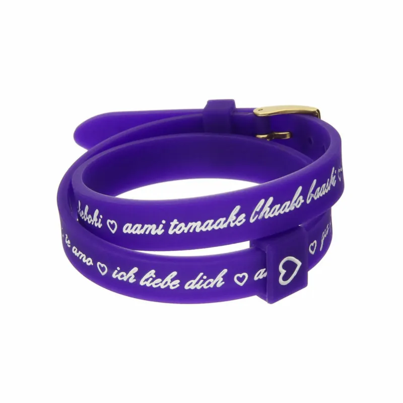 Sieviešu Aproce il mezzometro I LOVE YOU GOLD - BRACCIALE IN SILICONE/SILICONE BRACELET