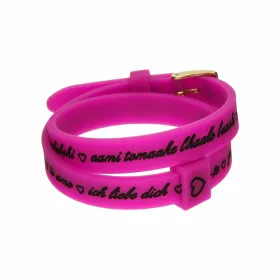Naiste Käevõru il mezzometro I LOVE YOU GOLD - BRACCIALE IN SILICONE/SILICONE BRACELET