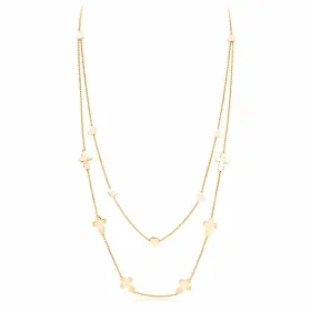 Ladies' Necklace Amen CROCI CUORI DOPPIA