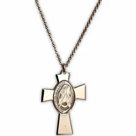 Unisex Kaelakee Amen CROCE GESU MADRE PERLA
