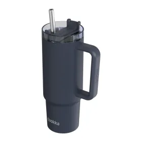 Quokka Stream - Stainless Steel Thermal Mug 950ml with Straw (Graphite)