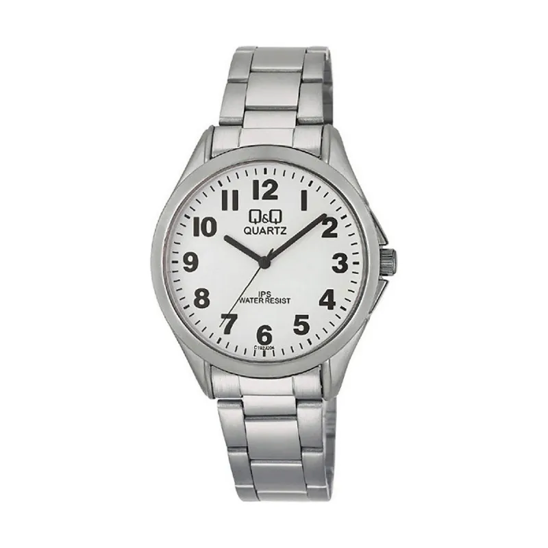 Vīriešu Pulkstenis Q&Q C192J204Y Sudrabains (Ø 38 mm)