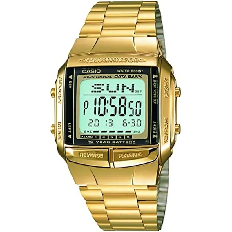 Vīriešu Pulkstenis Casio DATABANK Bronza (Ø 38 mm)