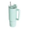 Quokka Stream - Stainless Steel Thermal Mug 950ml with Straw (Turquoise)