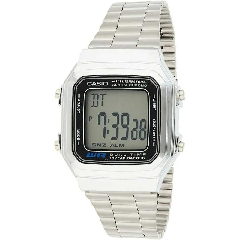 Abiejų lyčių laikrodis Casio VINTAGE Juoda Sidabras (Ø 32 mm) (Ø 34 mm)