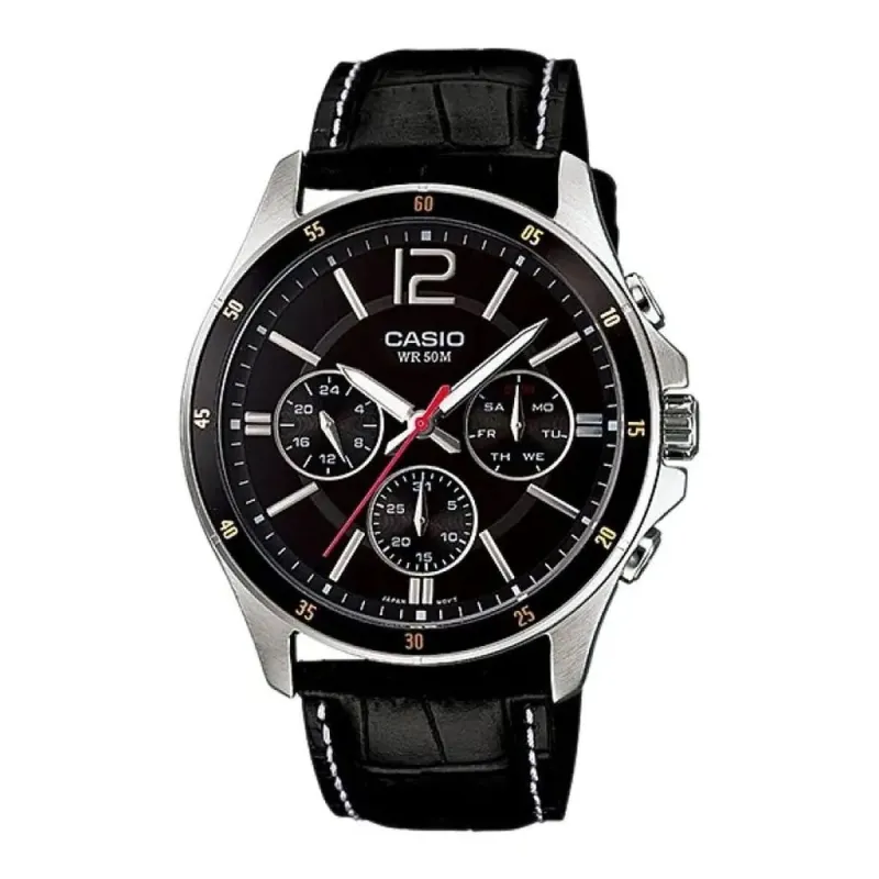 Meeste Kell Casio ENTICER GENT Must (Ø 43 mm) (Ø 43,5 mm)