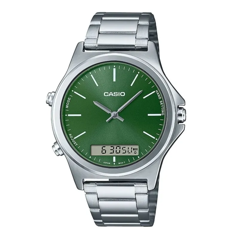 Vīriešu Pulkstenis Casio COLLECTION Zaļš Sudrabains (Ø 41,5 mm)