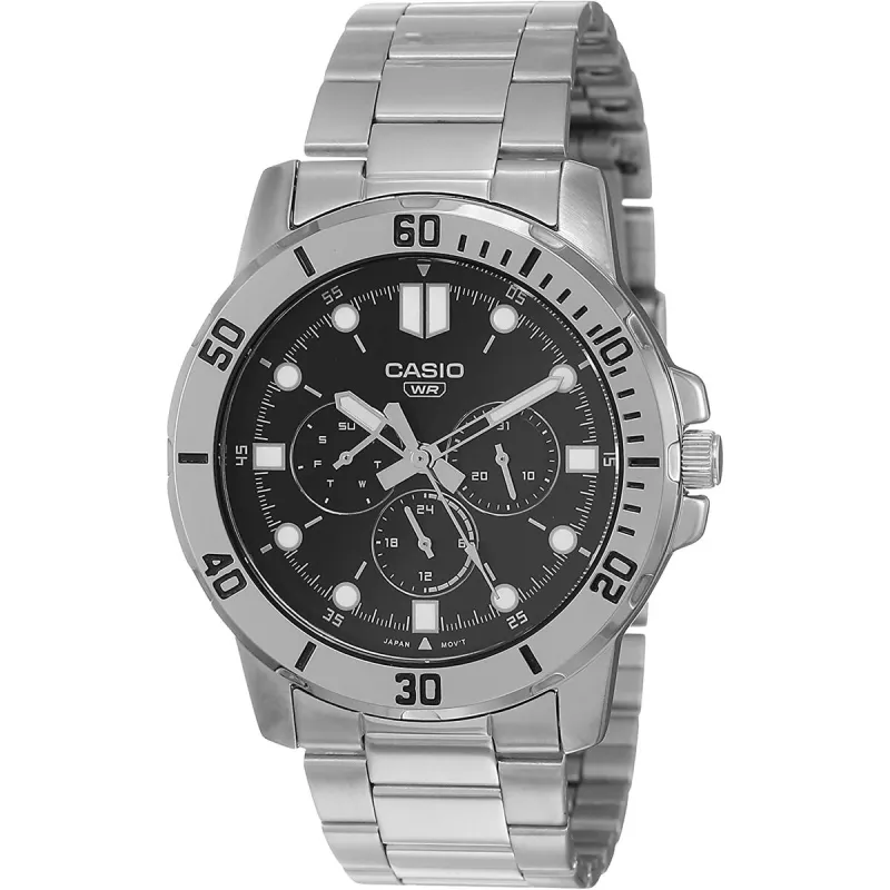 Men's Watch Casio MTP-VD300D-1E Silver (Ø 45 mm)