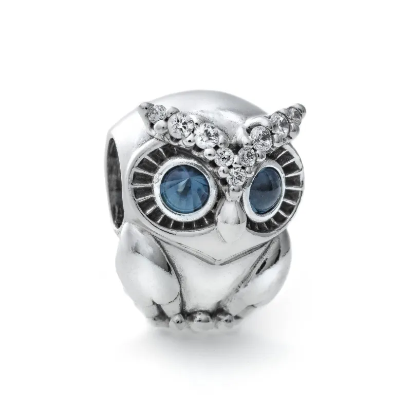 Moteriški karoliukai Pandora SPARKLING OWL