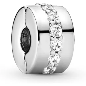 Moteriški amuletai Pandora CLEAR SPARKLING ROW CLIP
