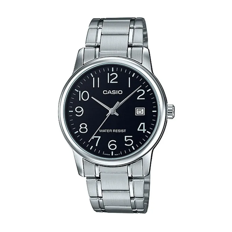 Vīriešu Pulkstenis Casio MTP-V002D-1BUDF Sudrabains (Ø 44 mm)