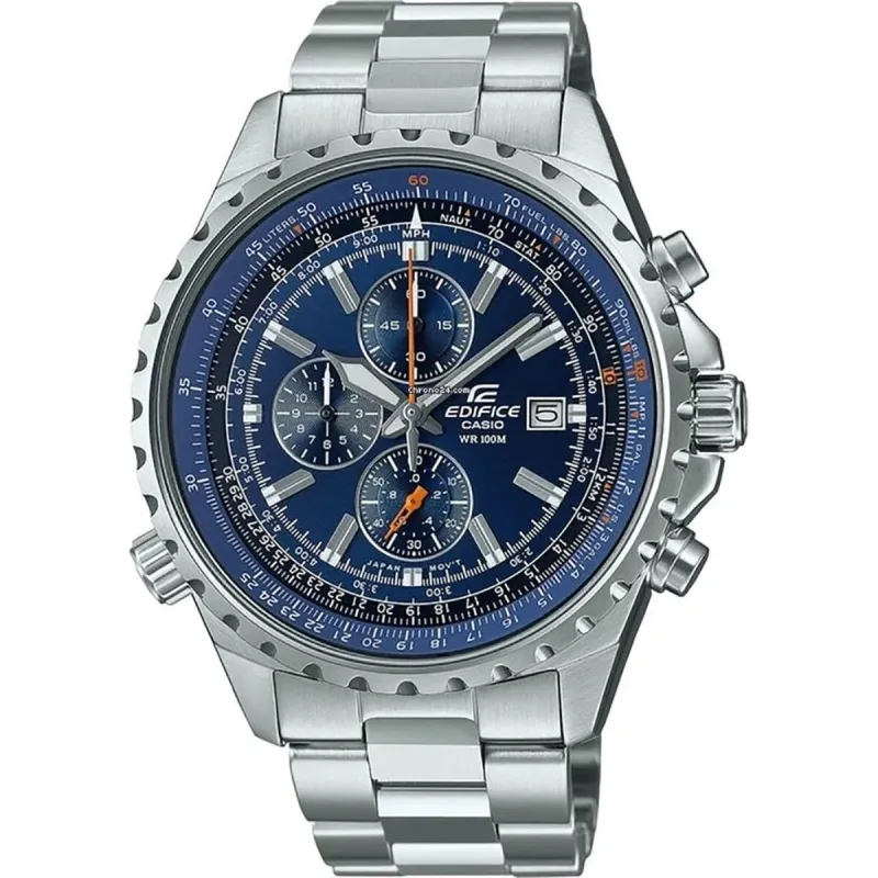 Vīriešu Pulkstenis Casio EDIFICE Sudrabains