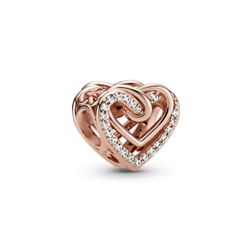 Naiste Amuletid Pandora SPARKLING ENTWINED HEARTS