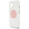 Guess IML Metal Colored Circle Classic Logo MagSafe - Case for iPhone 16 (pink)
