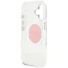 Guess IML Metal Colored Circle Classic Logo MagSafe - Case for iPhone 16 (pink)
