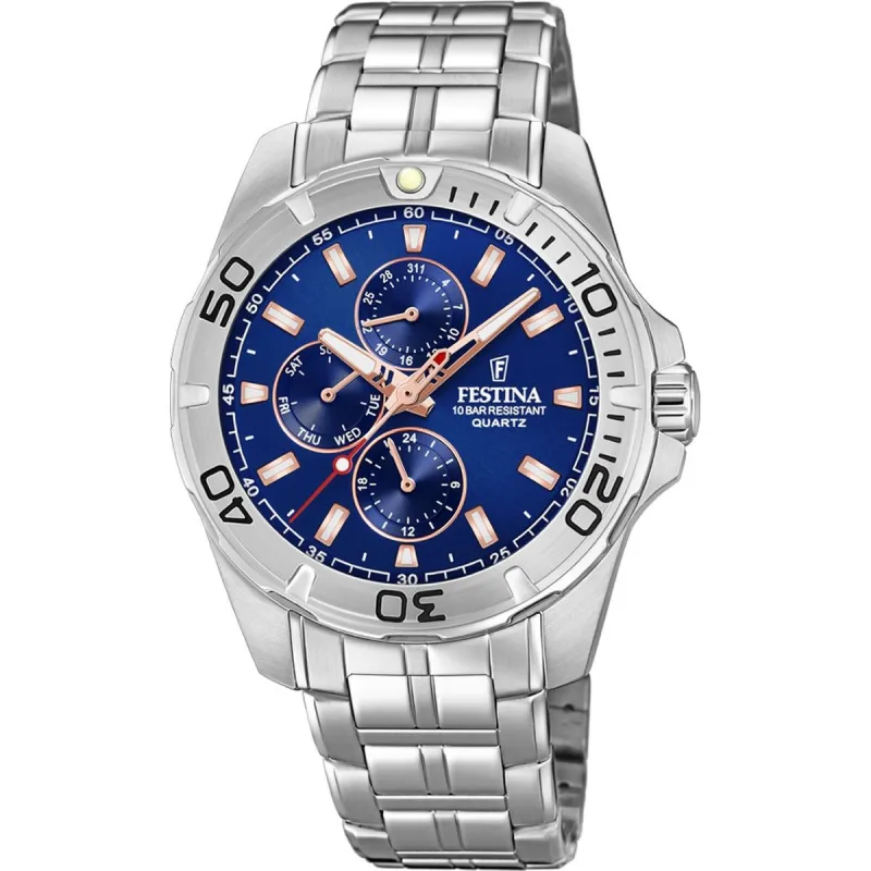 Мужские часы Festina F20445/5 Серебристый
