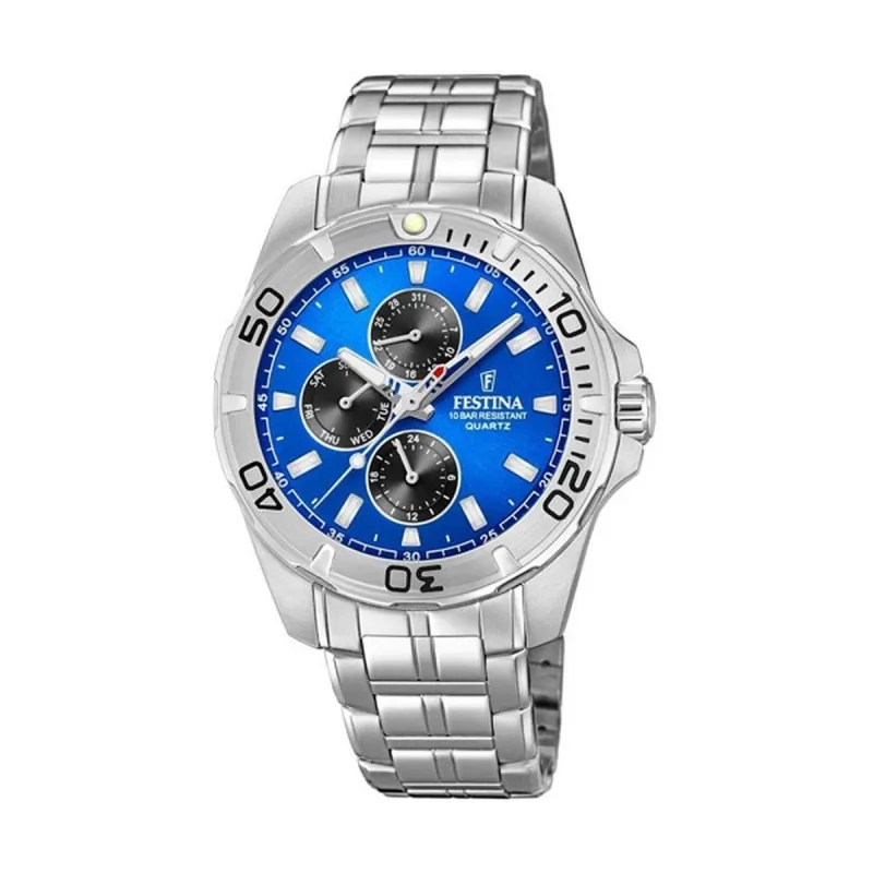 Meeste Kell Festina F20445/4 Hõbedane