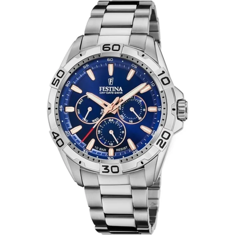 Vīriešu Pulkstenis Festina F20623/2 Sudrabains