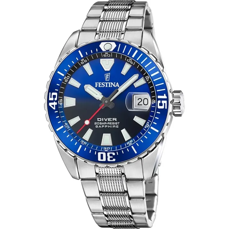 Мужские часы Festina F20669/1 Серебристый