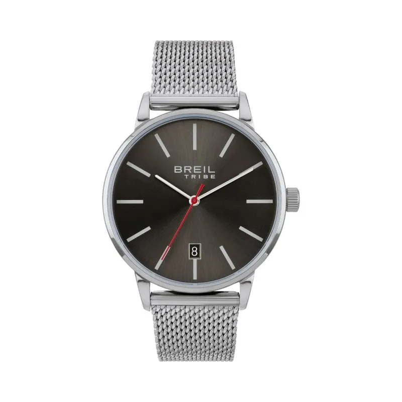 Vīriešu Pulkstenis Breil EW0516 Pelēks Sudrabains (Ø 41 mm)
