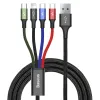 Uzlabots Sienas USB-C un Lightning Baseus CA1T4-B01 Melns 1,2 m