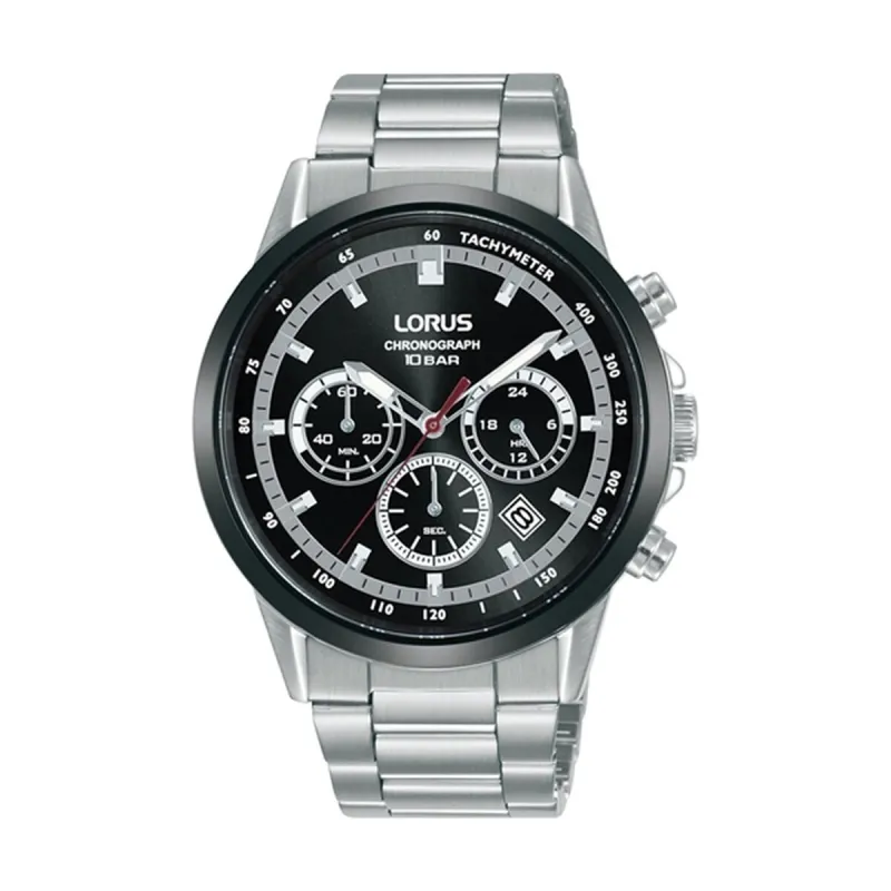 Laikrodis vyrams Lorus RT397JX9 Juoda Sidabras