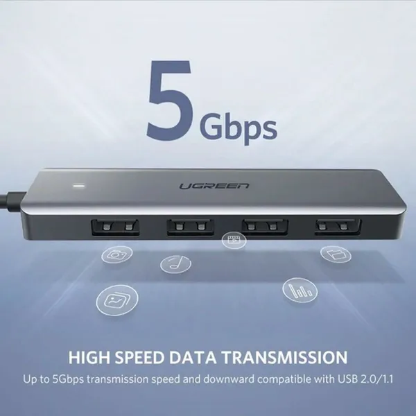 USB Hub Ugreen 64260 Grey