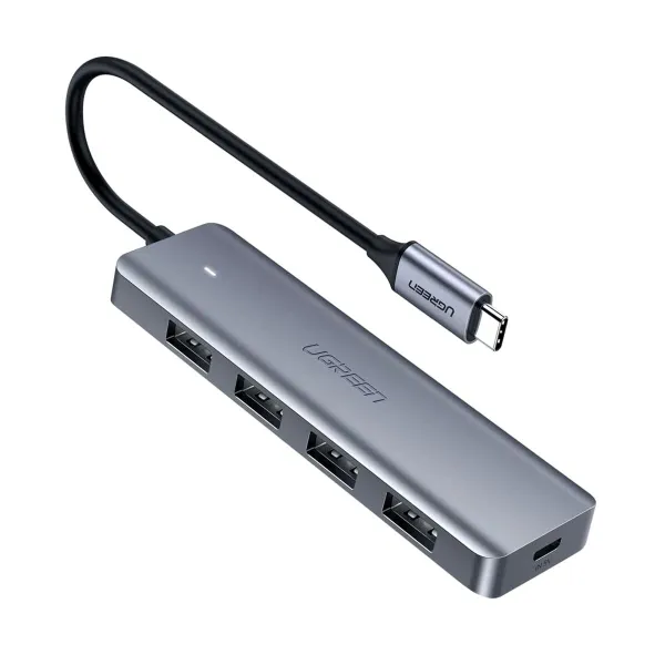 USB Centrmezgls Ugreen 64266 Sudrabains