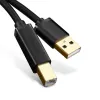 USB 2.0 A-USB B Kaabel Ugreen 10351 Must 3 m