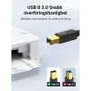 USB 2.0 A-USB B Kaabel Ugreen 10351 Must 3 m