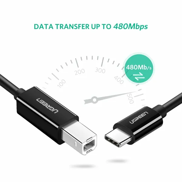 USB 2.0 A-Mini USB B Kaabel Ugreen 50446 Must 2 m