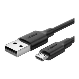 USB 2.0 A uz Micro USB B Kabelis Ugreen 60137 Melns 1,5 m
