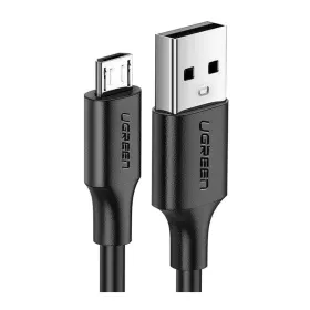 USB 2.0 A uz Micro USB B Kabelis Ugreen 60137 Melns 1,5 m