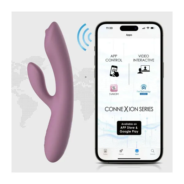 Dual Stimulation Vibe Svakom Lilac