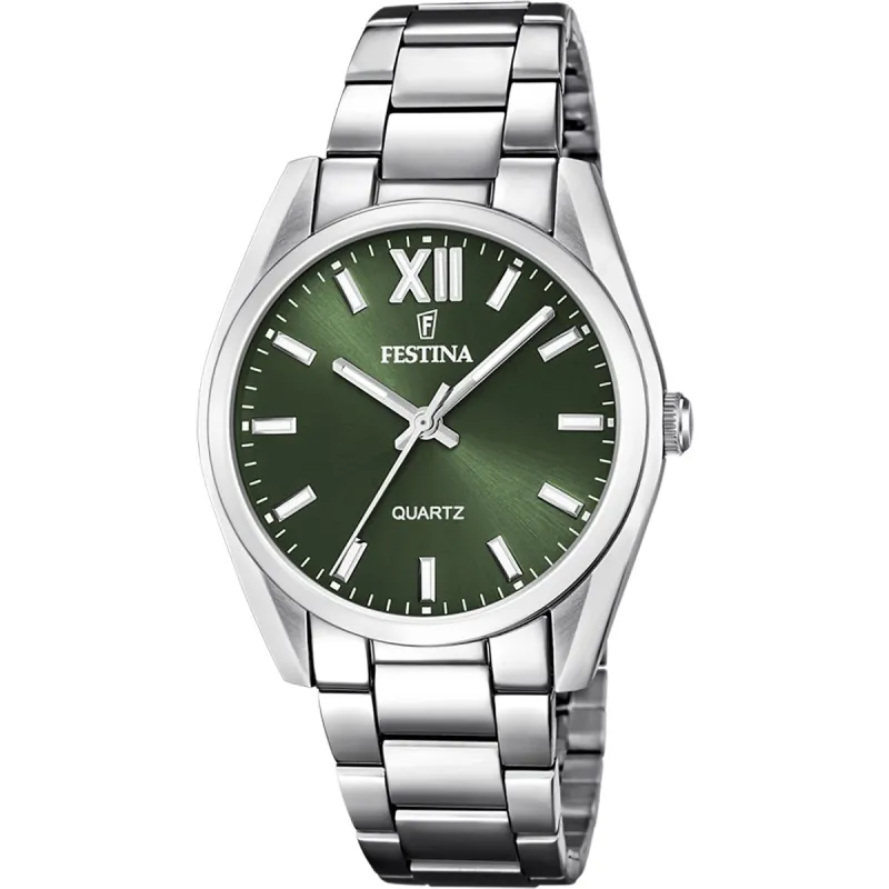 Miesten rannekellot Festina F20622/4 Vihreä Hopeinen