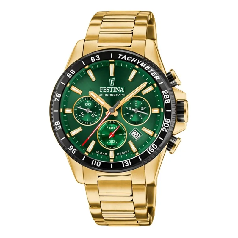 Vīriešu Pulkstenis Festina F20634/4 Zaļš