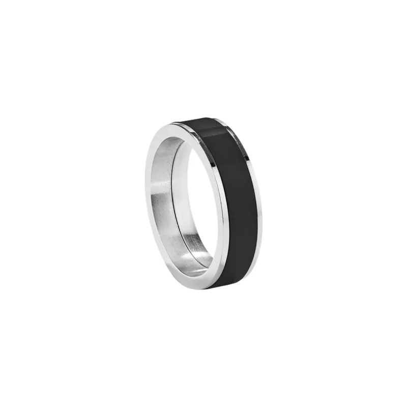 Miesten sormus Radiant RH000022-24 Hopeinen Musta 24