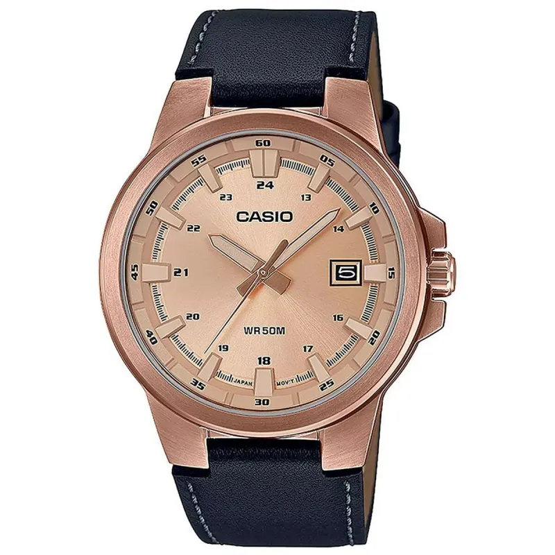 Мужские часы Casio 3D - LEATHER, ROSE GOLD ***SPECIAL PRICE*** Коричневый (Ø 41,5 mm)