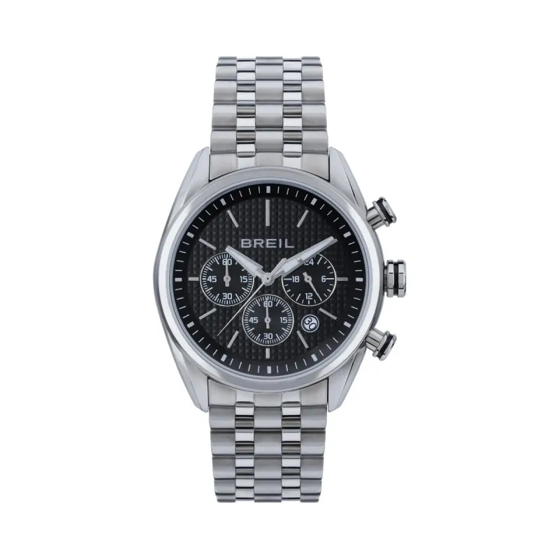 Laikrodis vyrams Breil TW1986 Juoda Sidabras (Ø 43 mm)