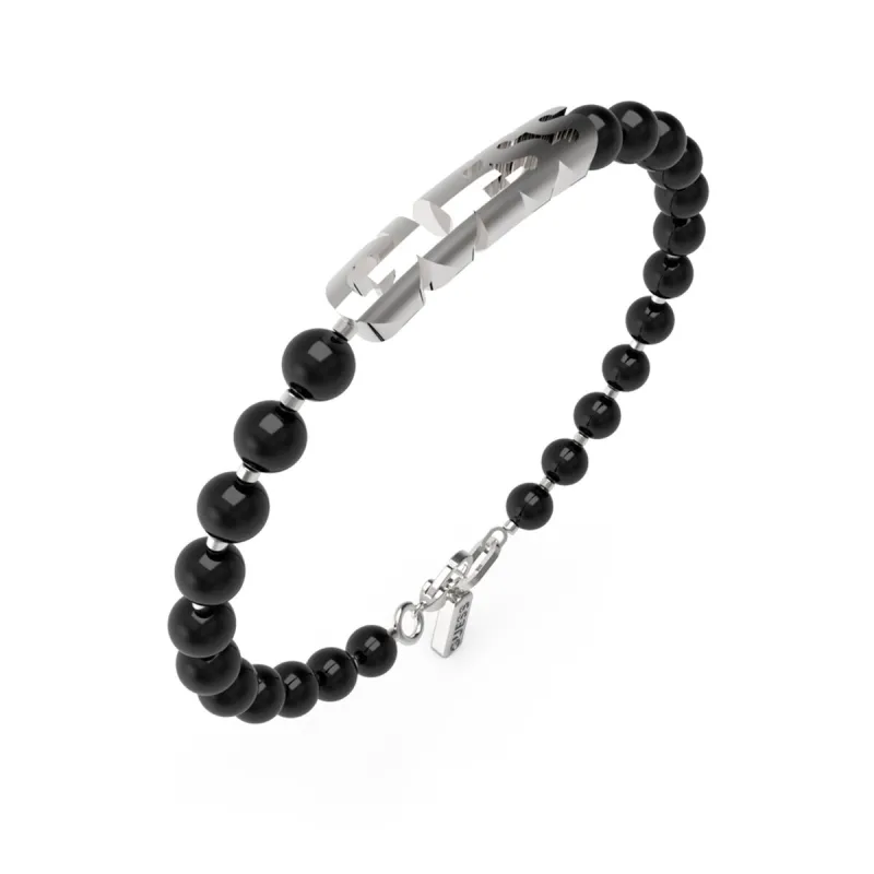 Мужские браслеты Guess JUMB04059JWSTBKS Чёрный