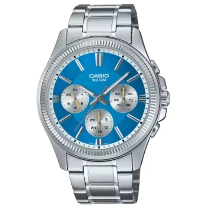 Мужские часы Casio MTP-1375D-2A2VDF Серебристый (Ø 48,5 mm)