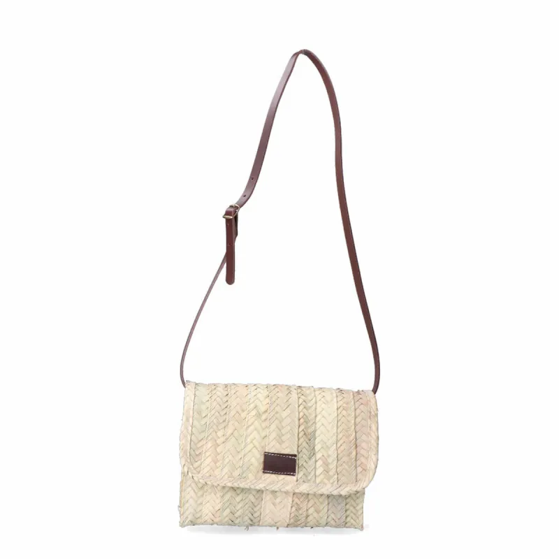Naisten Käsilaukku EDM Lola 27 x 20 cm Palmunlehti Nahka
