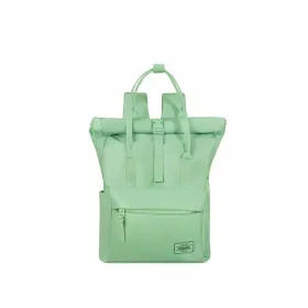 Casual Backpack American Tourister Urban Groove Pastels Roll Top Green 17 L Casual (1 Piece)