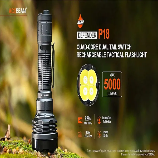 Taskulamp Acebeam P18 5000 Lm