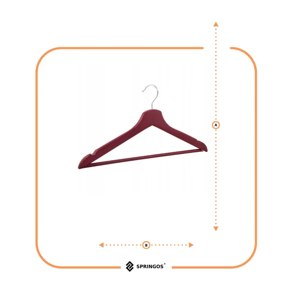 HG0002 WOODEN HANGER 3 PCS.