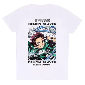 Lyhythihainen paita Demon Slayer Whirlpool Valkoinen Unisex